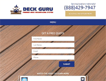 Tablet Screenshot of deck-guru.com
